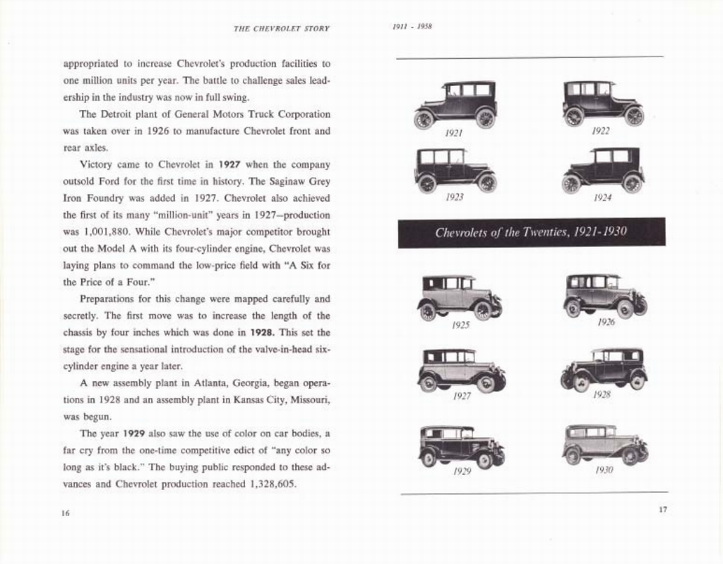 The Chevrolet Story - Published 1958 Page 11